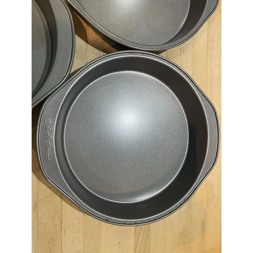 3 Vintage EKCO Baker’s Secret Pie Pan Metal Plate USA 1980s Bakeware 9”